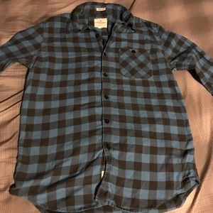 American Eagle Long Sleeve Light Flannel Blue